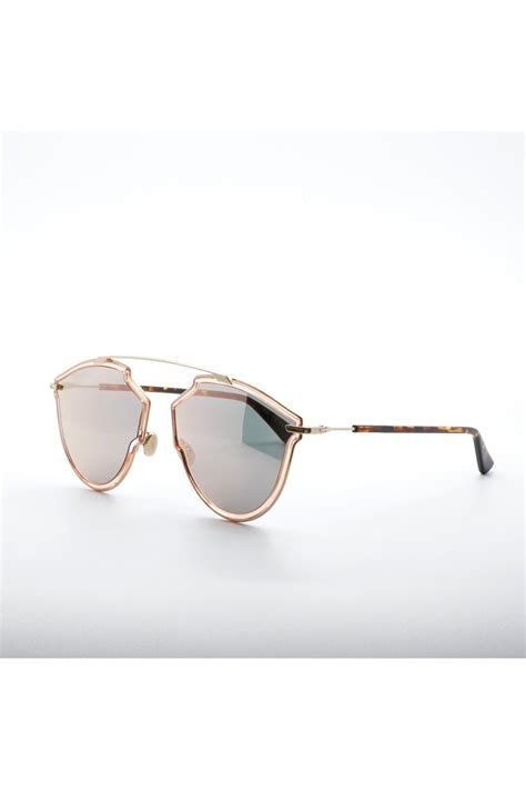 occhiali dior specchio|DiorStellaire1XS Occhiali da sole squadrati specchiati oro rosa .